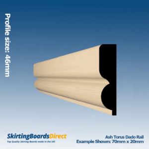 Ash Torus Dado Rail