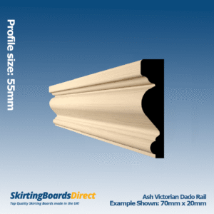 Ash Victorian Dado Rail