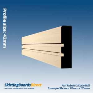 Ash Rebate 2 Dado Rail