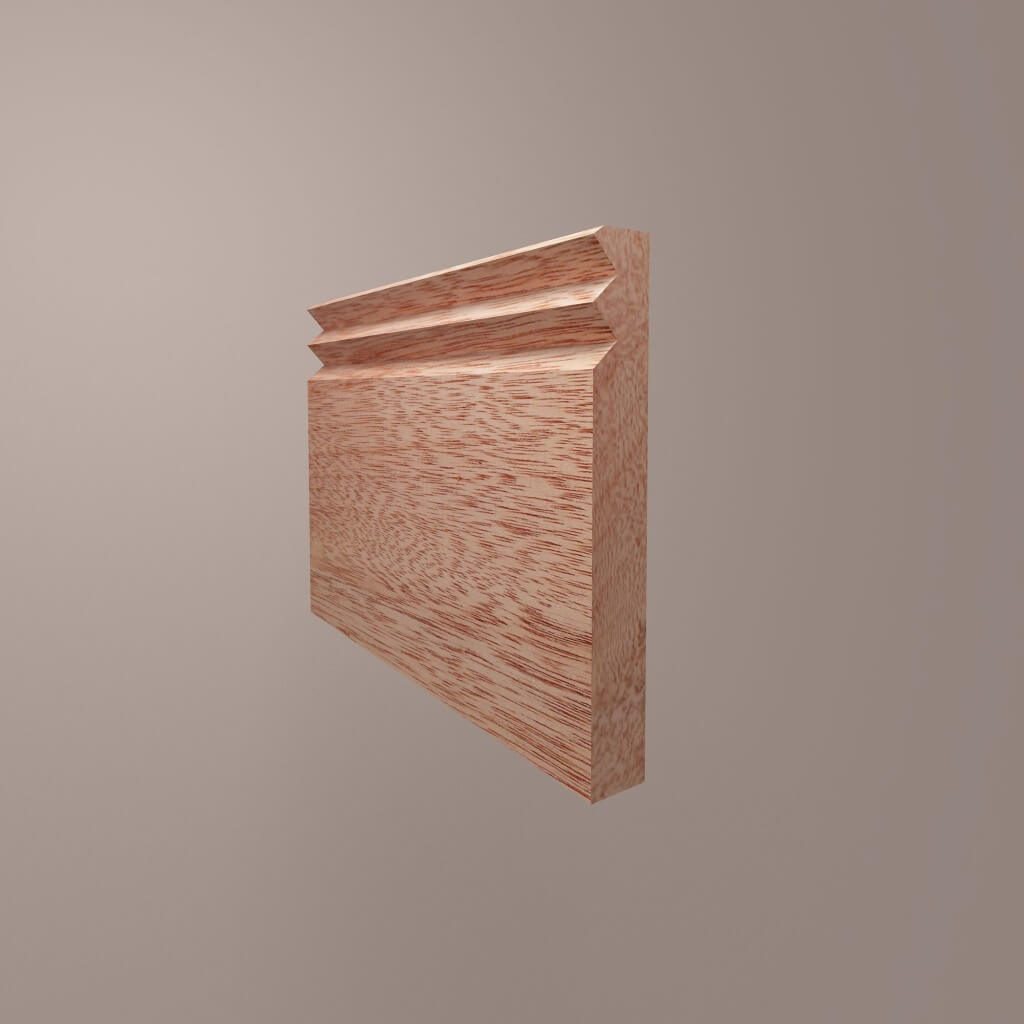 Meranti Fluted 2 Skirting Boards