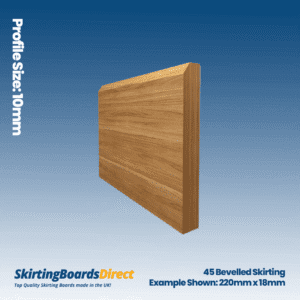 Oak 45 Bevelled Skirting Boards