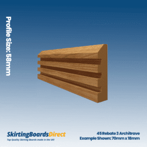 Oak 45 Rebate 3 Architrave