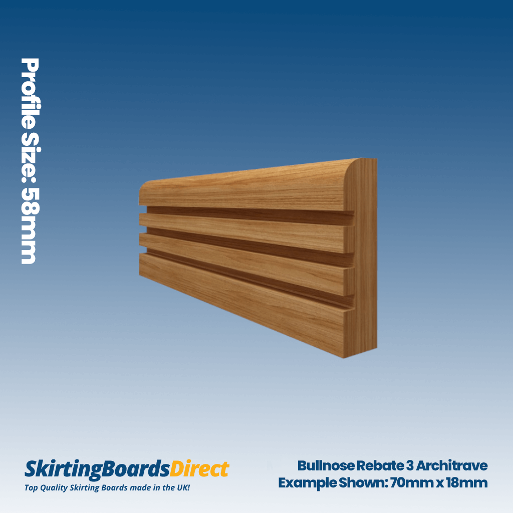 Oak Bullnose Rebate 3 Architrave
