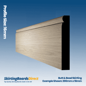Oak Butt & bead skirting boards