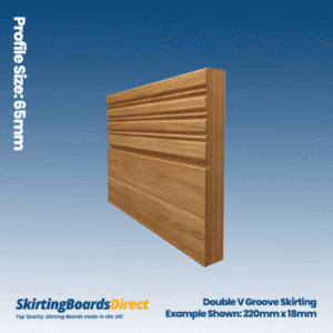 Oak Double V Groove Skirting Boards