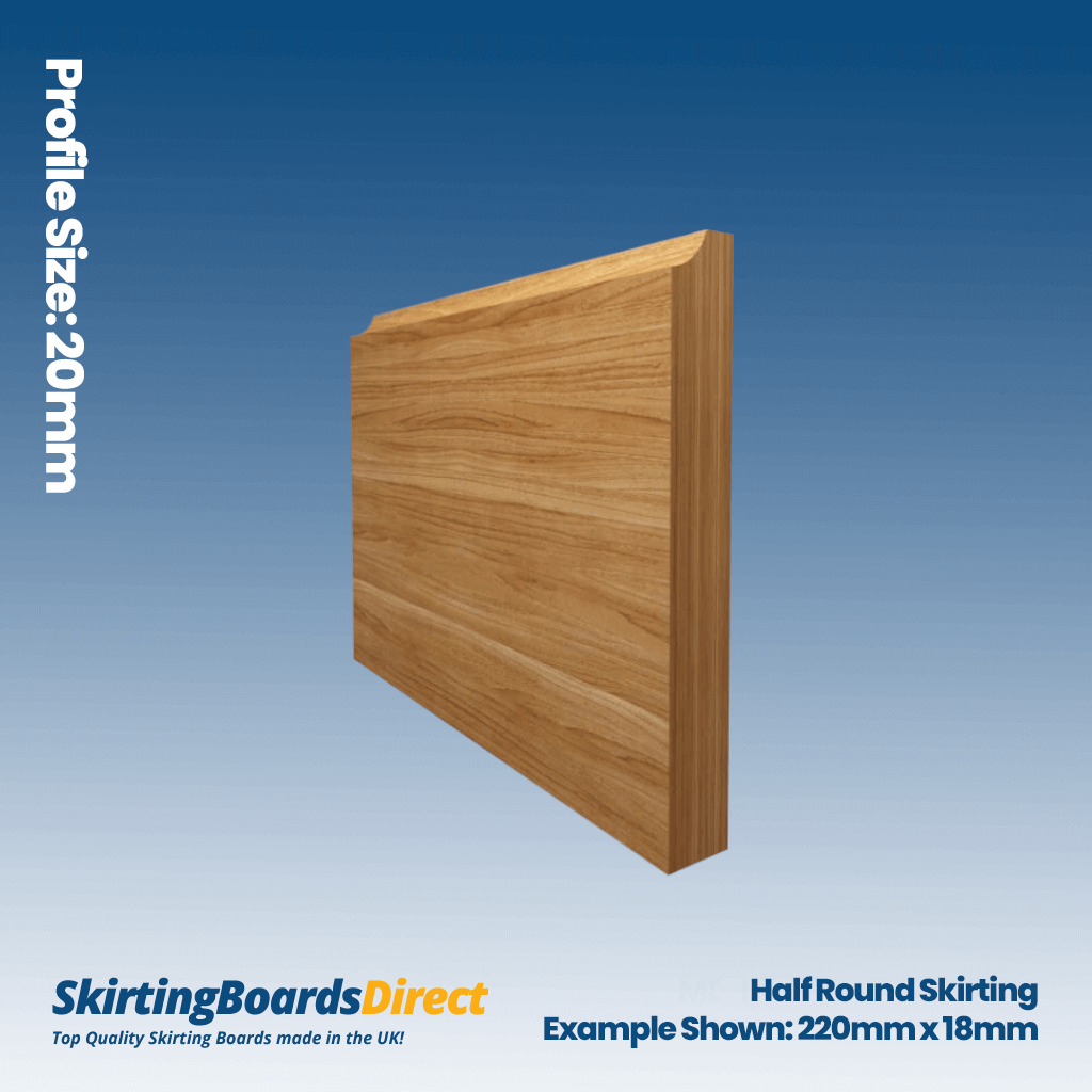 Oak Half Round Skirting Boards