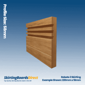 Oak Rebate 3 Skirting Boards