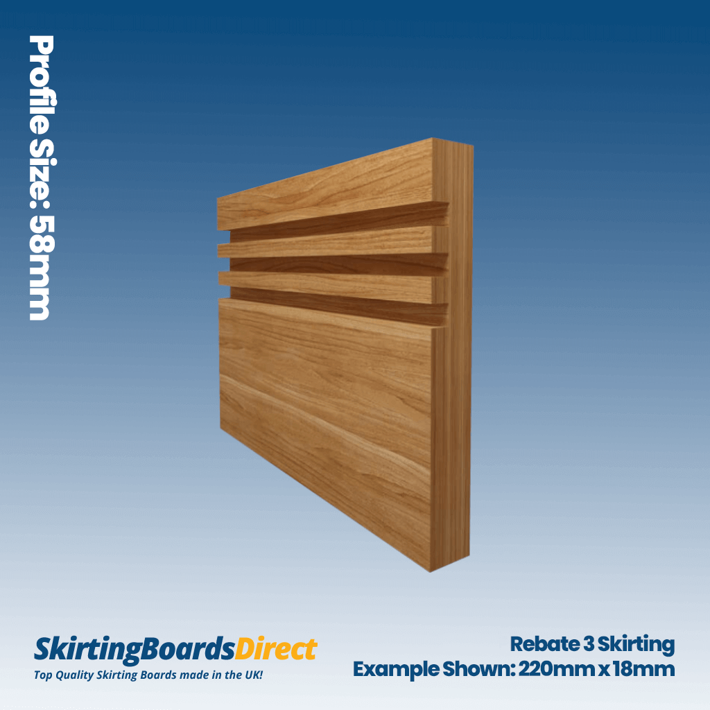 Oak Rebate 3 Skirting Boards
