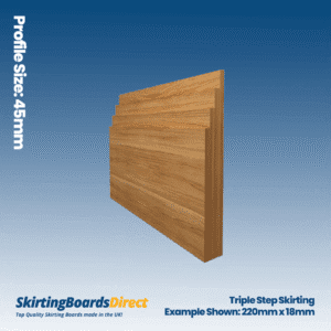 Oak Triple Step Skirting Boards