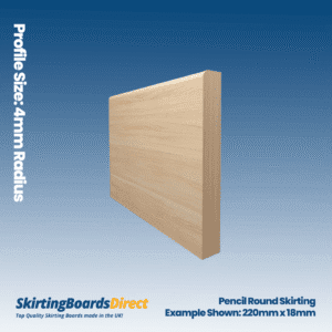 Pine Pencil Round Skirting Boards