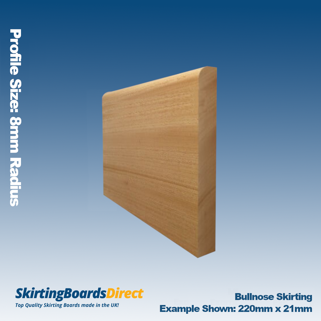 Sapele Bullnose Skirting Boards