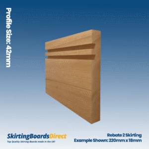 Sapele Rebate 2 Skirting Boards