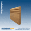 Sapele Bullnose Rebate 3 Skirting Boards