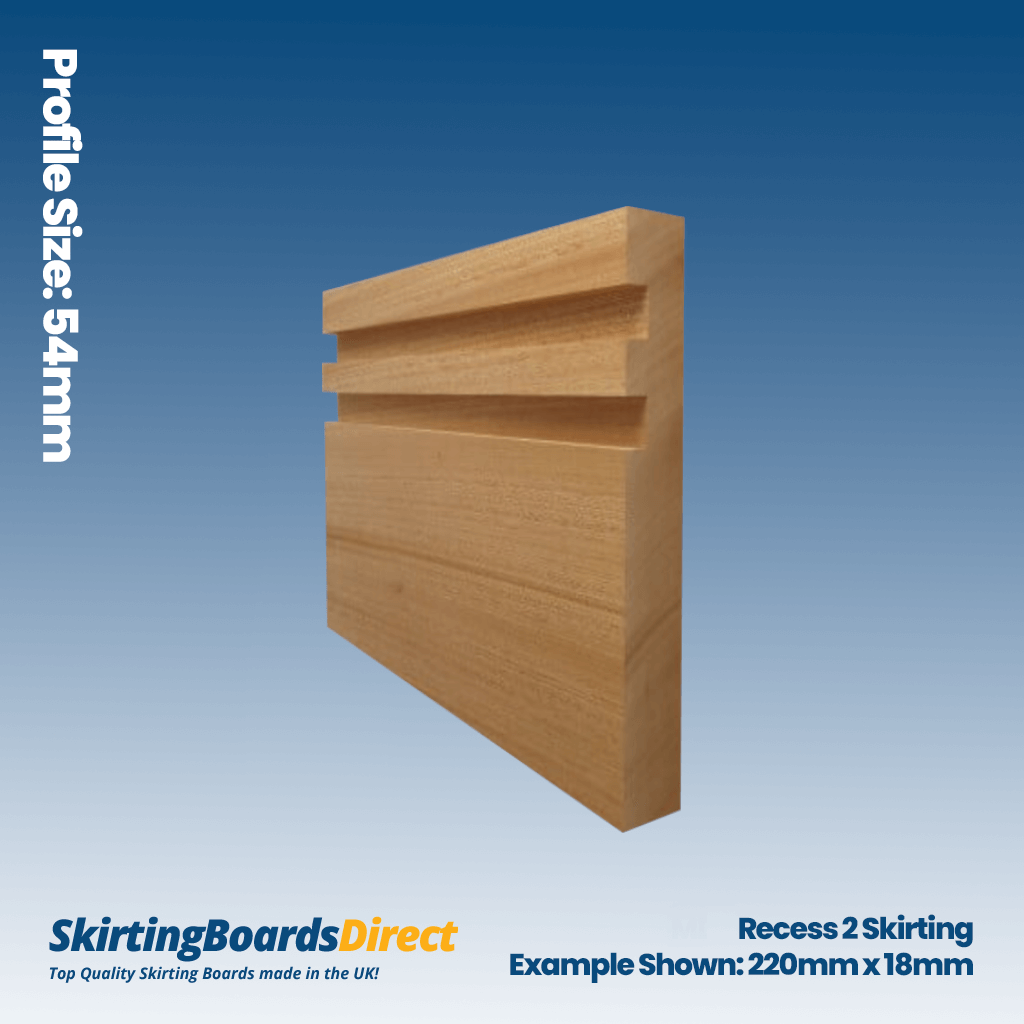 Sapele Recess 2 Skirting Boards