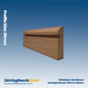 Walnut 45 Rebate 1 Architrave