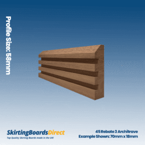 Walnut 45 Rebate 3 Architrave