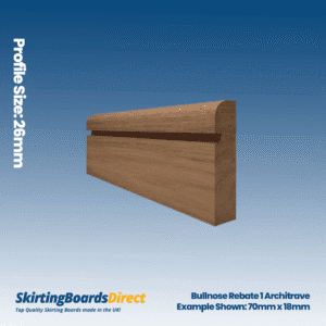Walnut Bullnose Rebate 1 Architrave