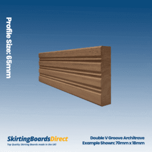 Walnut Double V Groove Architrave