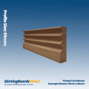 Walnut Fluted 3 Architrave