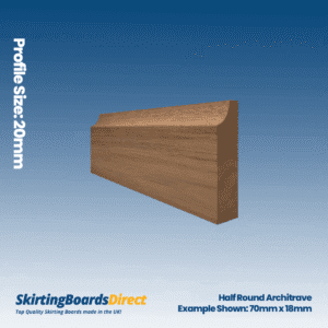 Walnut Half Round Architrave
