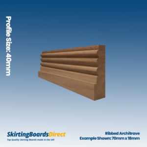 Walnut Ribbed Architrave