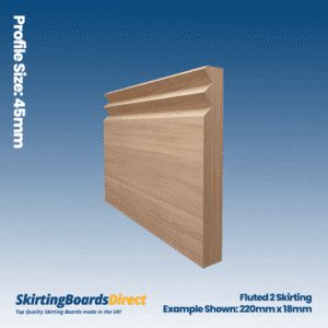 Ash Fluted 2 Skirting Boards