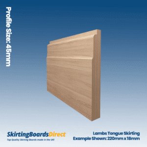 Ash Lambs Tongue Skirting Boards
