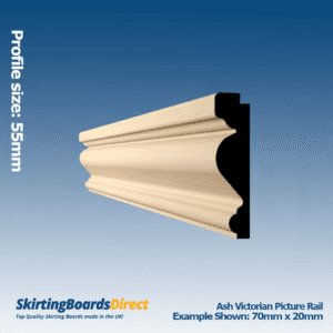 Ash Victorian Picture Rail