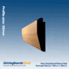 Pine Chamfered Picture Rail