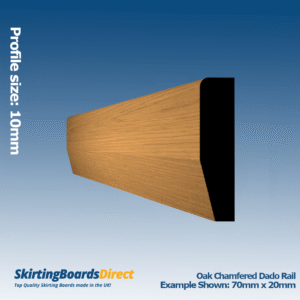Oak Bevelled Dado Rail