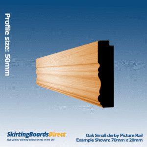 Oak Small Derby Picture Rail