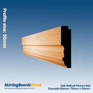Oak Solihull Picture Rail