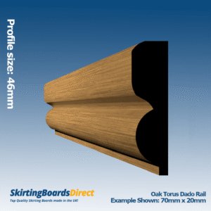Oak Torus Dado Rail