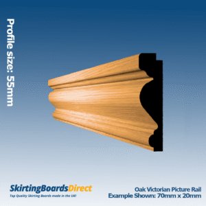 Oak Victorian Picture Rail