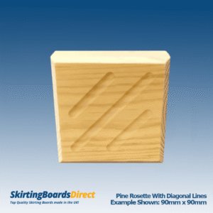 Pine Rosette with Diagonal Lines