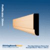 Pine Step Bullnose Picture Rail