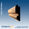 Pine Small Torus Picture Rail