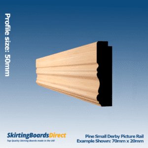 Pine Small Derby Picture Rail