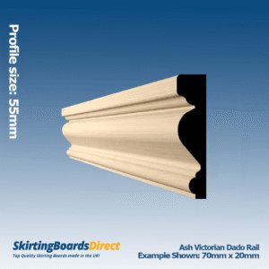 Ash Victorian Dado Rail