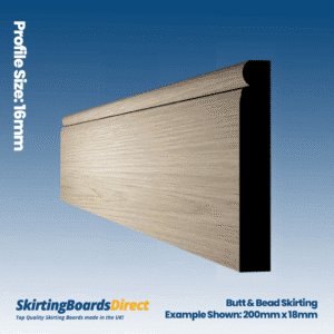 Oak Butt & bead skirting boards