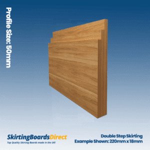 Oak Double Step Skirting Boards
