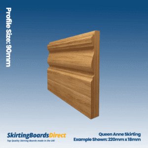 Oak Queen Anne Skirting Boards