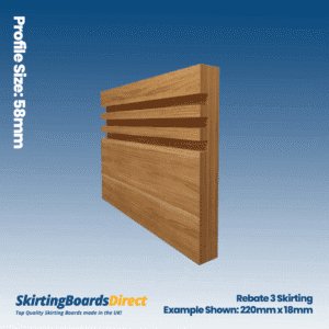 Oak Rebate 3 Skirting Boards