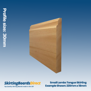 Sapele Small Lambs Tongue Skirting Boards