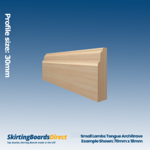 Pine small Lambs Tongue Architrave