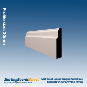 MDF Small Lambs Tongue Architrave