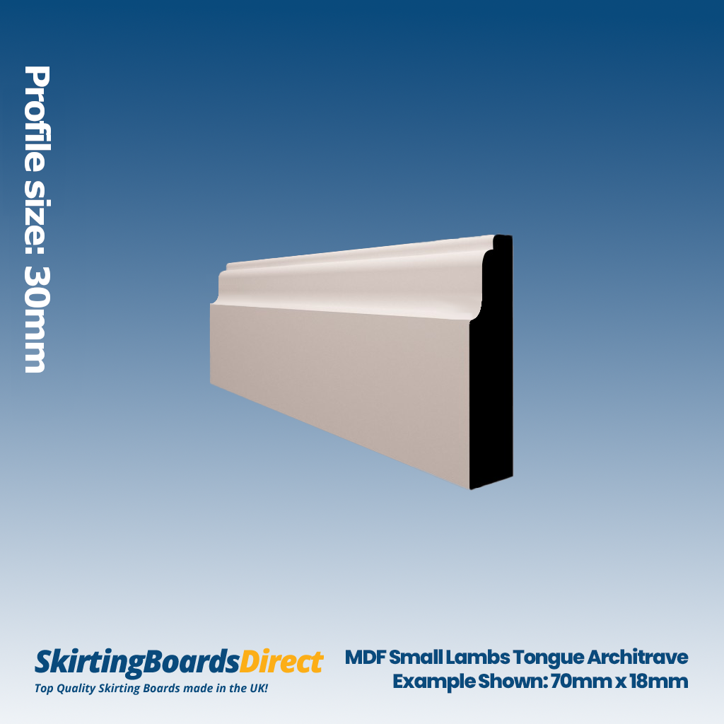 MDF Small Lambs Tongue Architrave