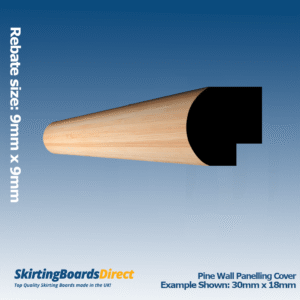 Pine Bullnose Wall Panelling Cover