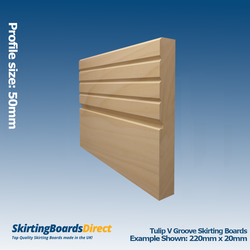 Tulip V Groove Skirting Boards