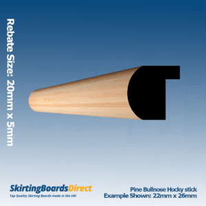 Pine Bullnose Hockey Stick
